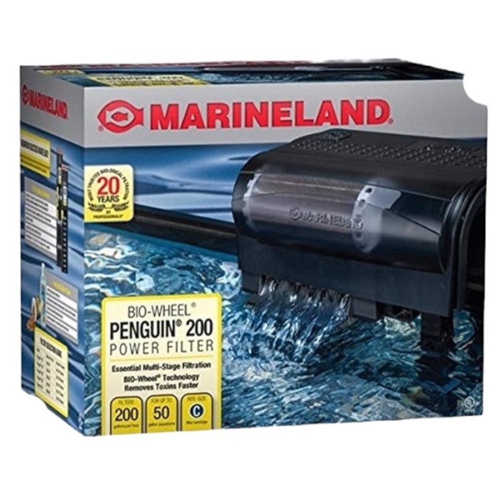 MarineLand Penguin 200 Power Filter, 200GPH (PF0200B),Black, New in box, $50